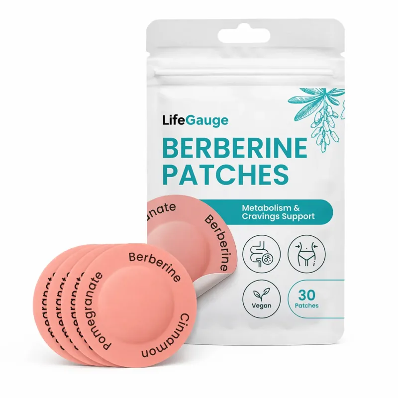 LifeGauge Berberine Patches package with patches